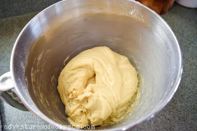 yeast dough mixed up and ready to rise