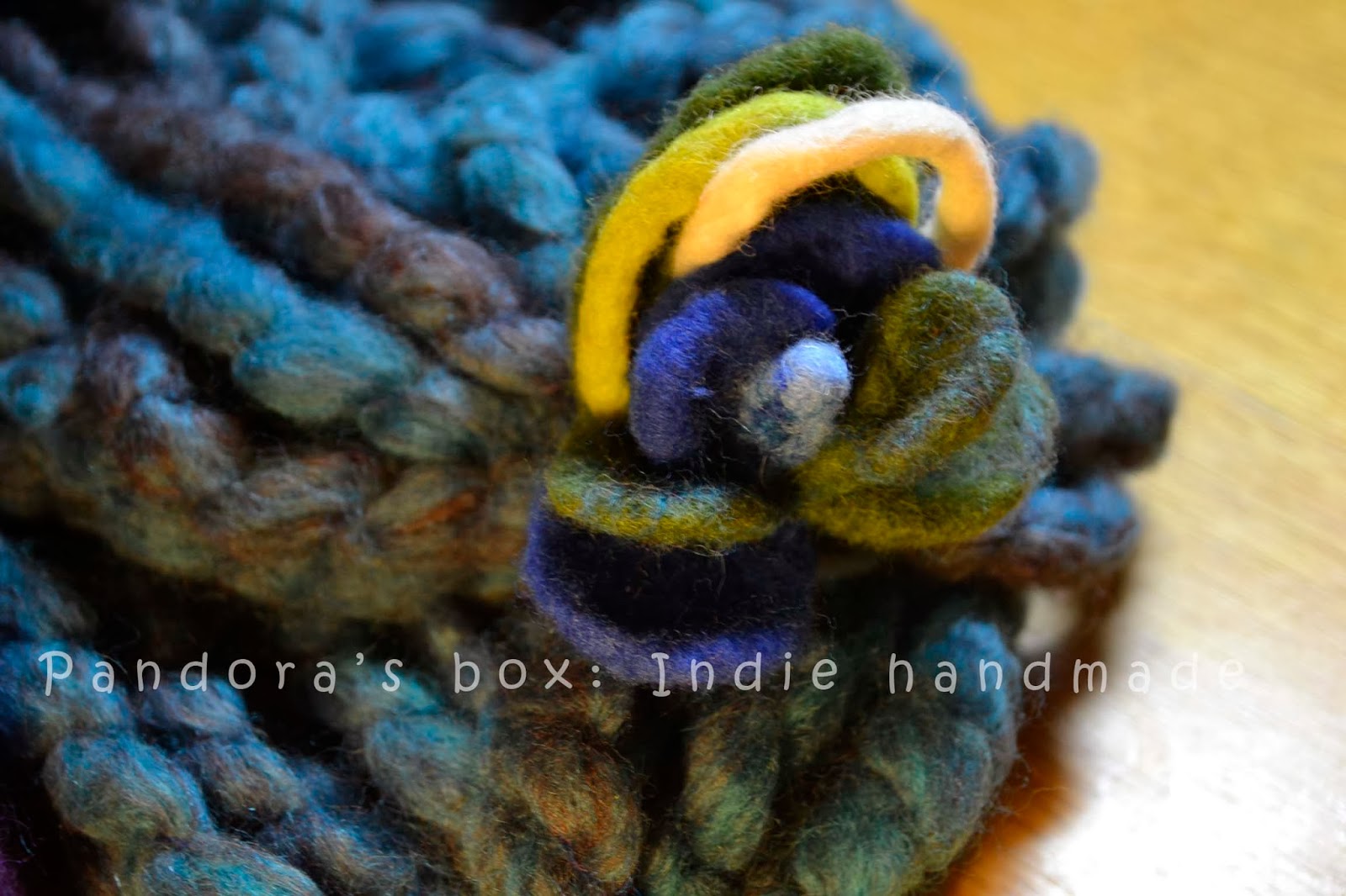 Handmade woolen scarf