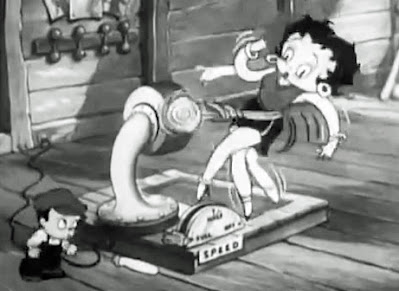 Betty Boop and Little Jimmy work out