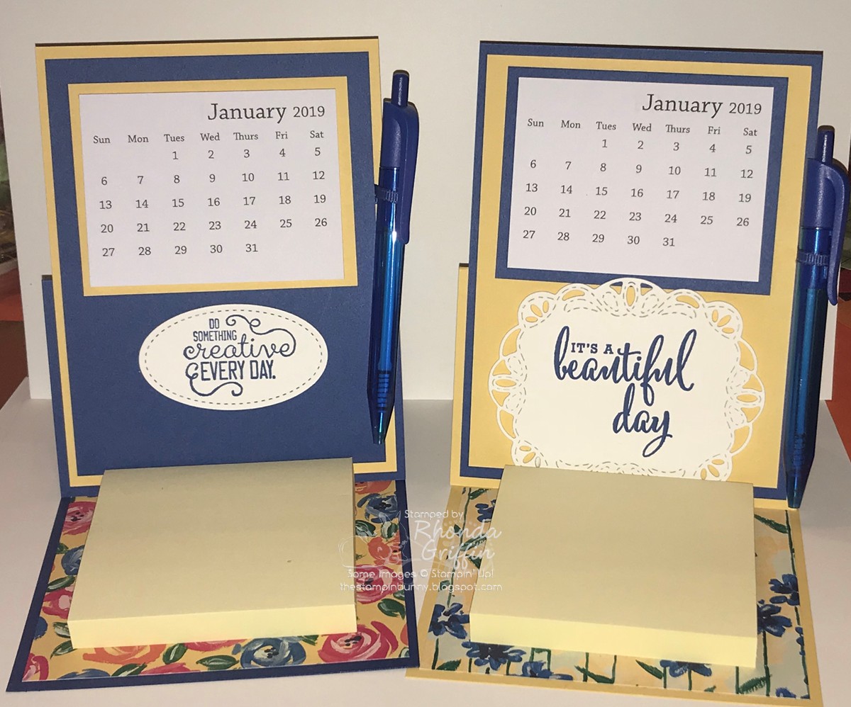 The Stampin' Bunny Today, I am swapping... Easel style Calendars