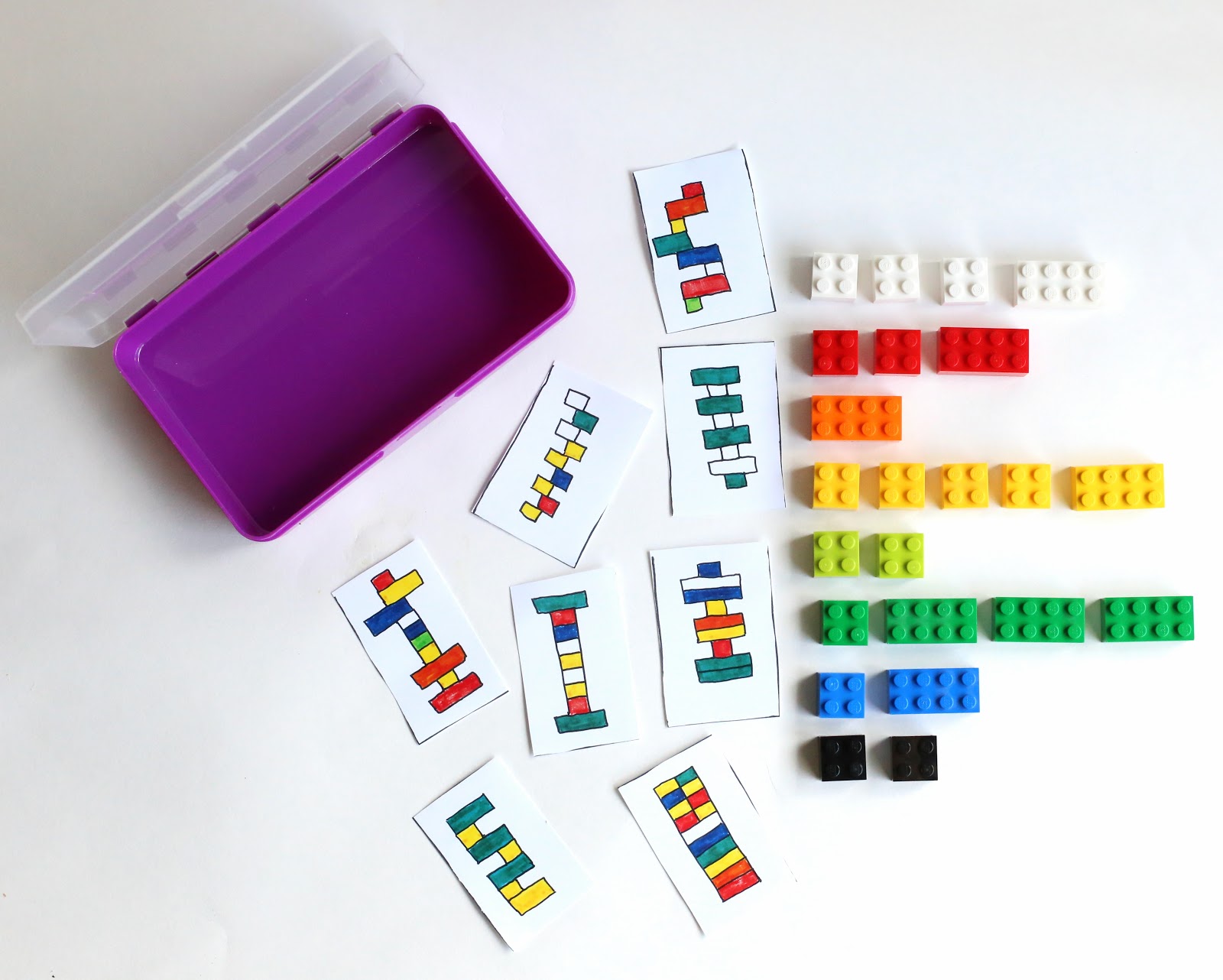 DIY Portable LEGO Kit With 24 Free Printable Activity Cards
