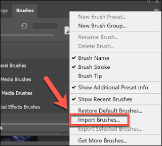 كيفية تثبيت Photoshop Brushes