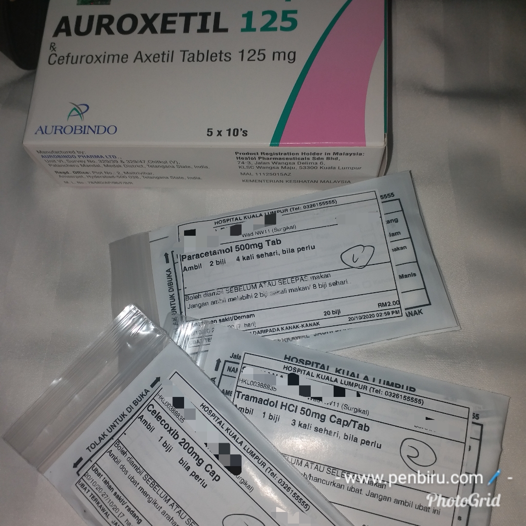 ubat tahan sakit warna biru