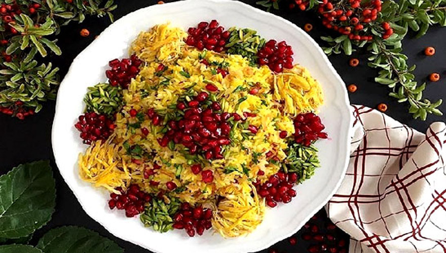 How to prepare Shirazi pomegranate pilaf with chicken