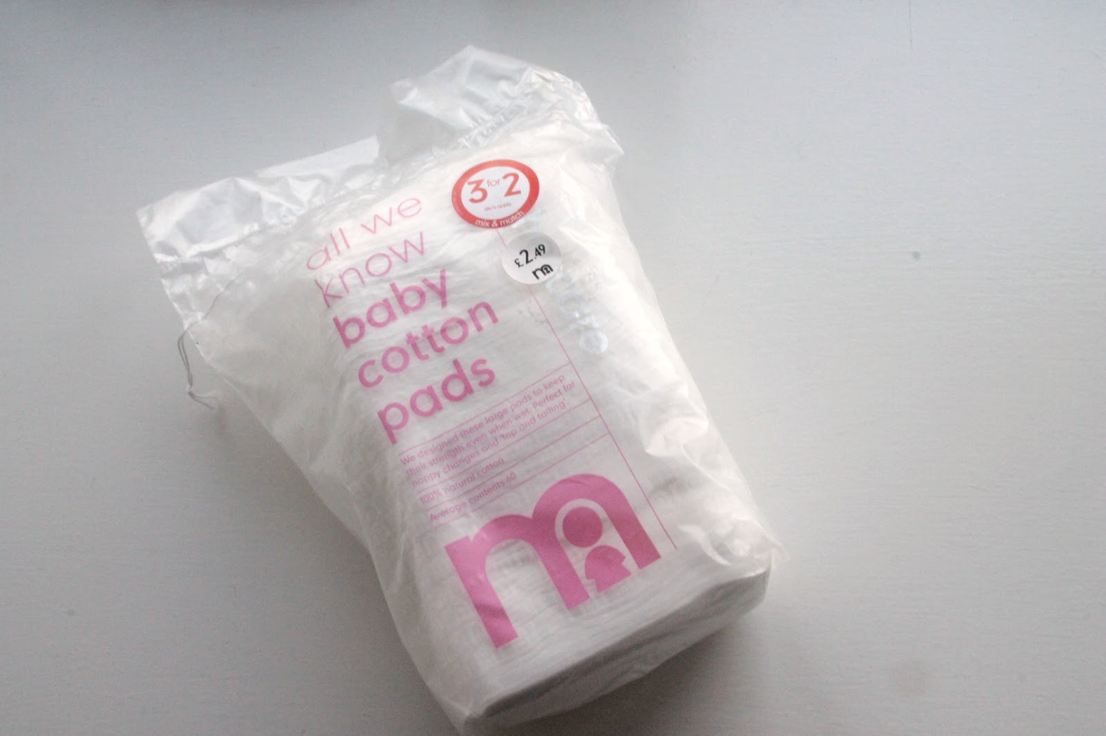 ReviewMothercare Cotton Wool Pads BethMayBlogs Beauty and