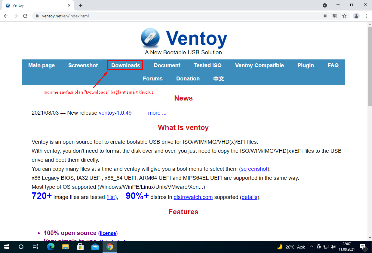 Ventoy 1.0.94 instaling Ventoy 1.0.94 instaling