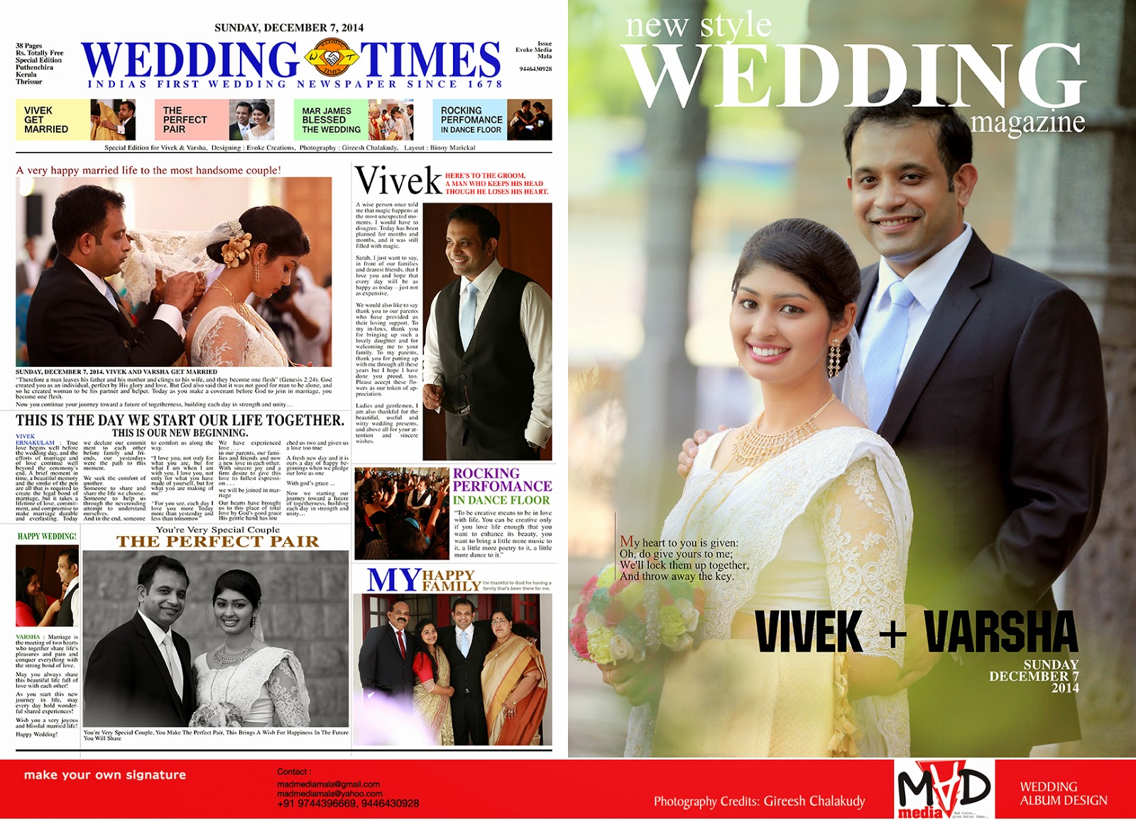 madmediamala Some Stunning Trendy Wedding Album Designs