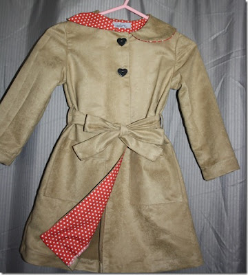 what i made today: Little Girls Trench Coat