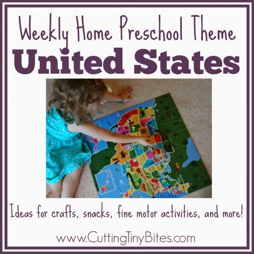 United States Theme- Weekly Home Preschool | What Can We Do With Paper