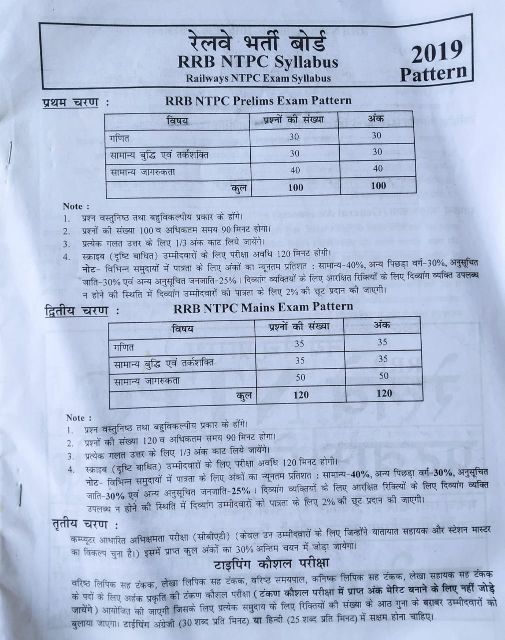 rrb-ntpc-exam-question-paper-pattern-syllabus-all-stages-pre-main-typing-skill-2022-railway