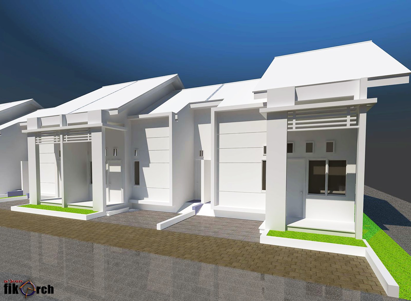  desain  rumah  kontrakan 