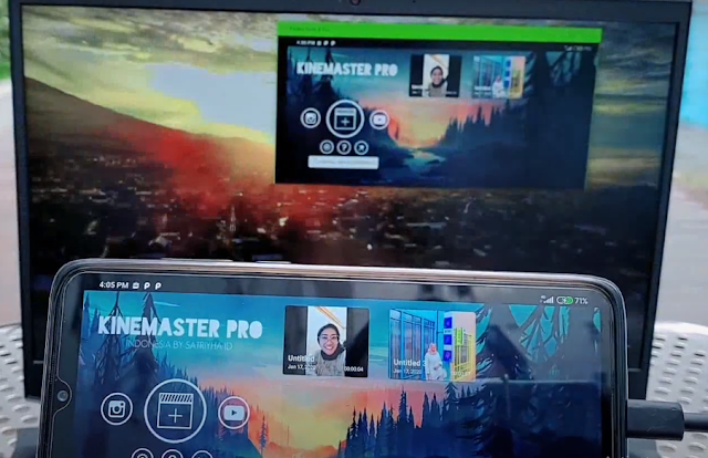 menghubungkan hp android ke laptop
