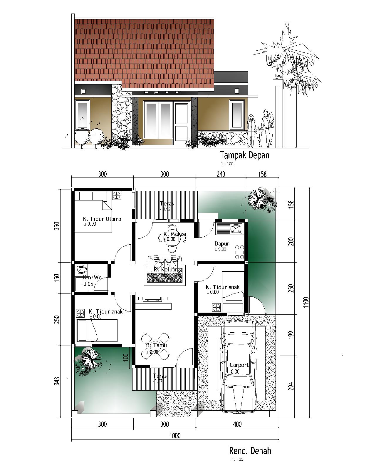 Contoh Denah Rumah Sehat Sederhana - METRO PROPERTI BALIKPAPAN