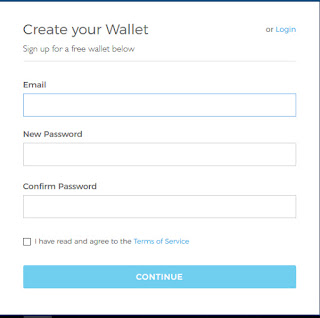 create new blockchain wallet 