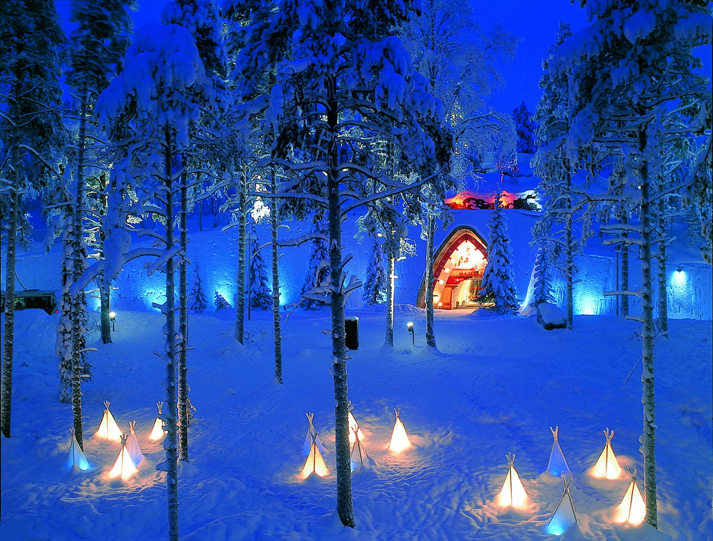 Let's travel the world!: Santa Claus Village in Rovaniemi, Finland.