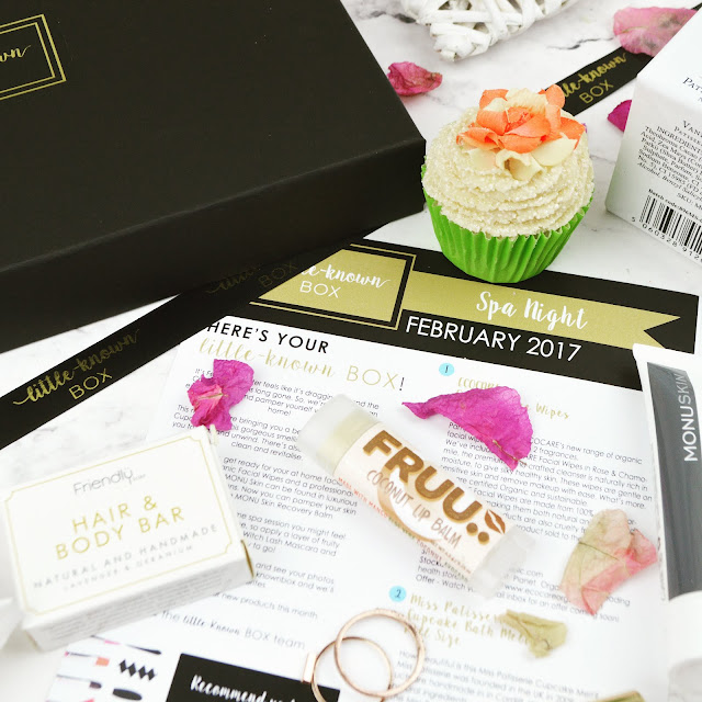 Lovelaughslipstick Blog - Little Known Box February 2017 Spa Night Beauty Subscription Box Review