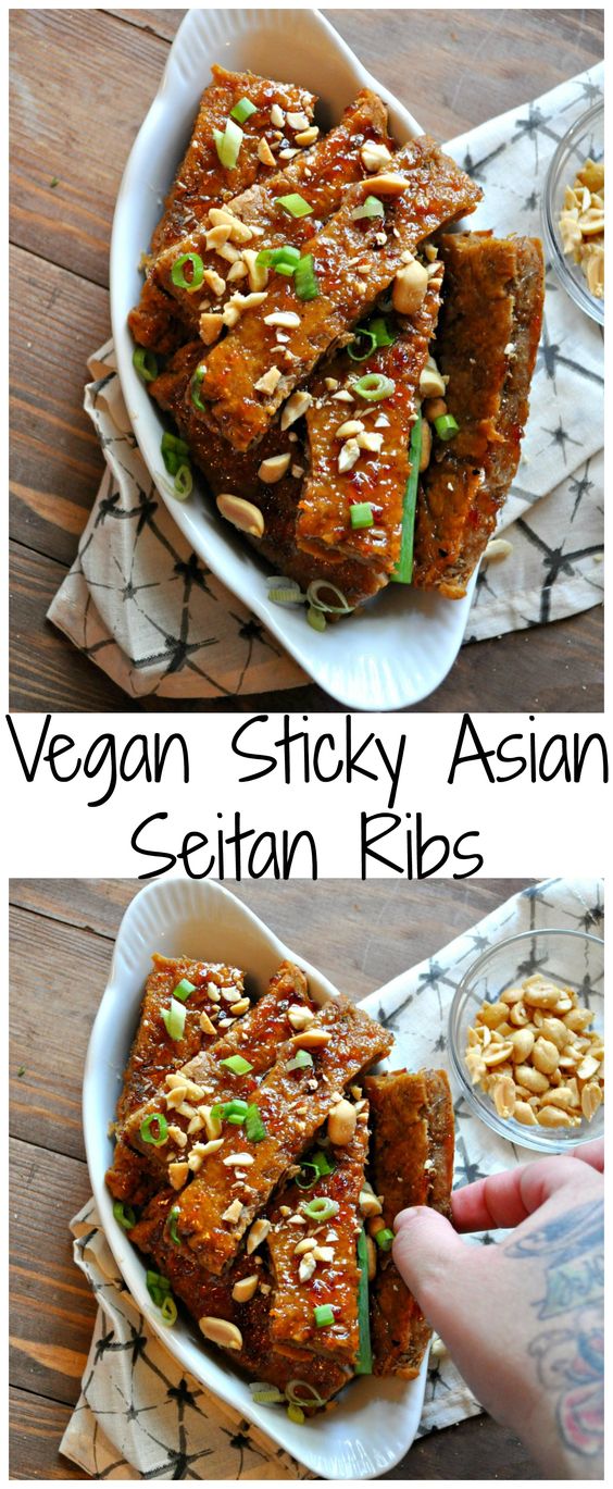 Vegan Sticky Asian Seitan Ribs My Simple Delecious Foods
