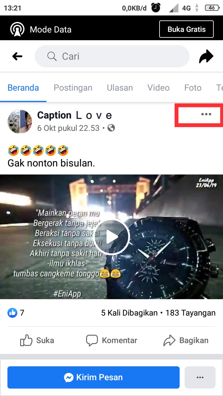 Cara Copy Link facebook