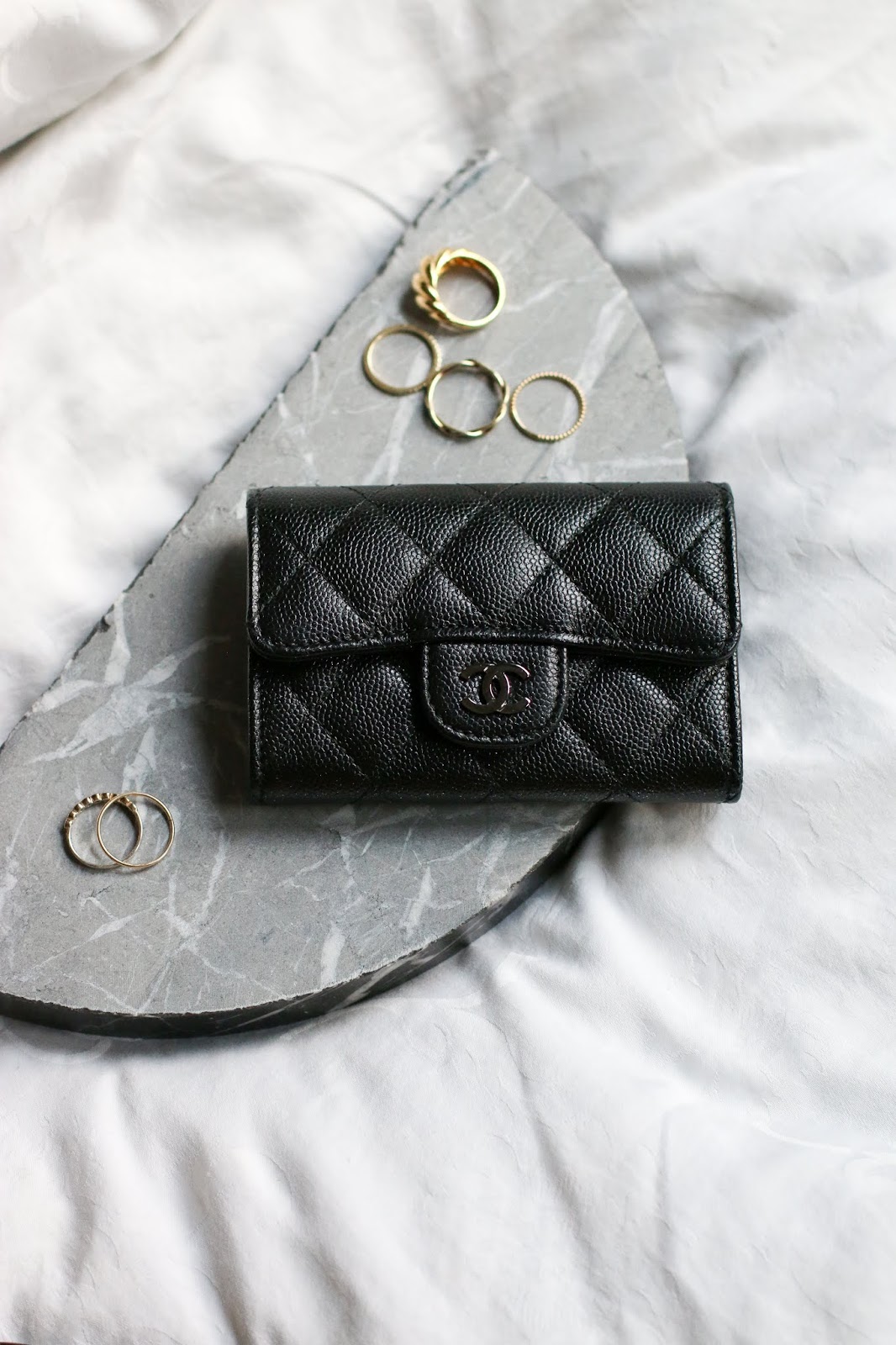 Chanel Beige Leather CC Mademoiselle Mini Flap Charm Key Ring at 1stDibs
