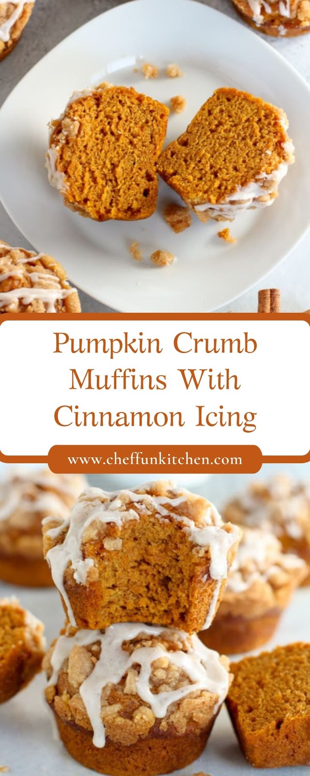 Pumpkin Crumb Muffins With Cinnamon Icing Pumpkin Crumb Muffins With Cinnamon Icing