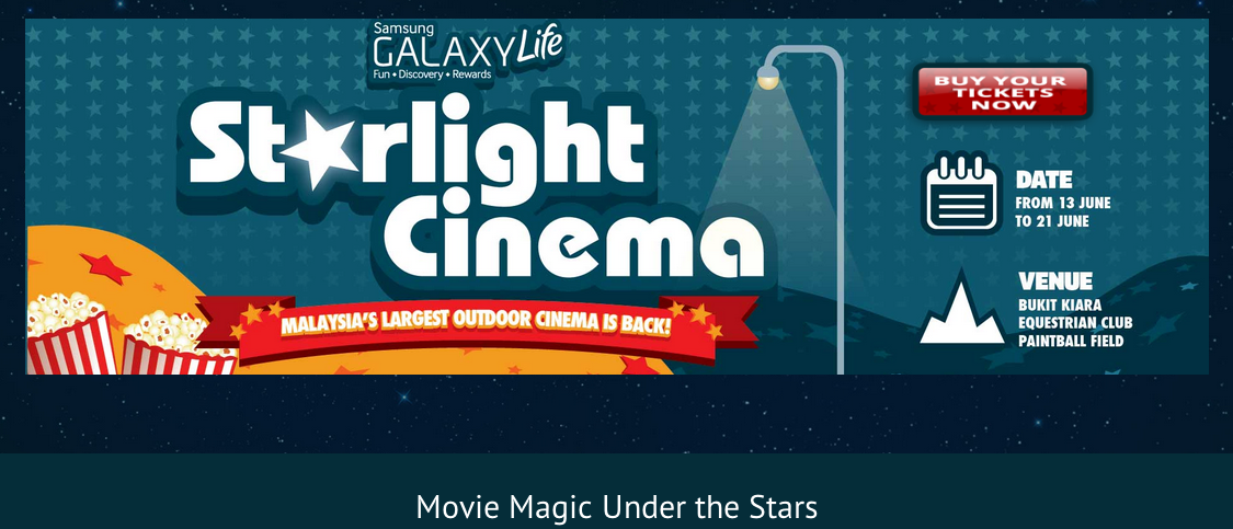 Starlight Cinema - Malaysia Outdoor Cinema Festival 