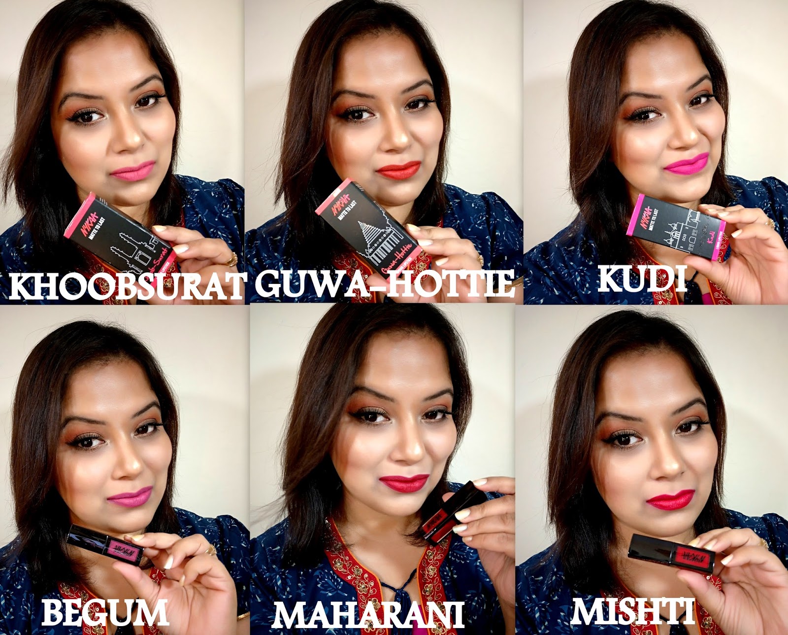 Grondig Wet en regelgeving Matroos Makeup and beauty !!!: REVIEW & SWATCHES NYKAA MATTE TO LAST LIQUID  LIPSTICKS