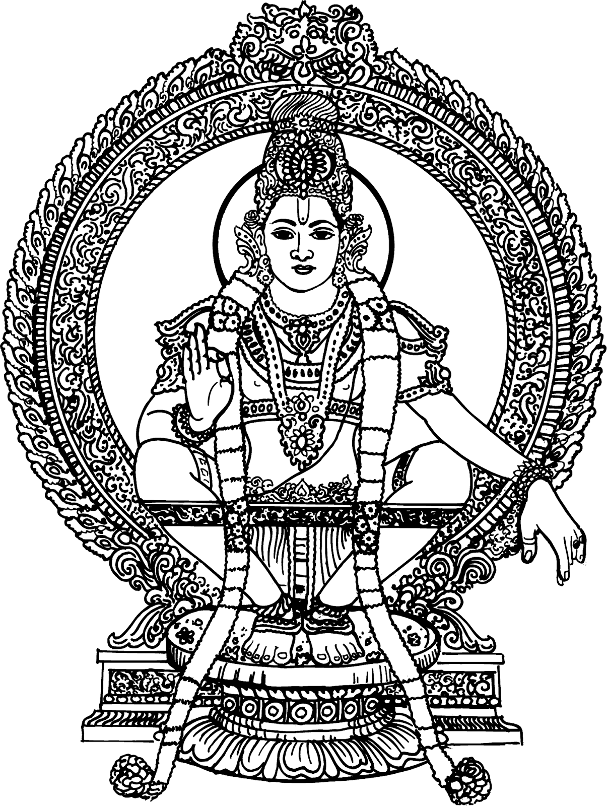 lord ayyappa clipart - photo #1