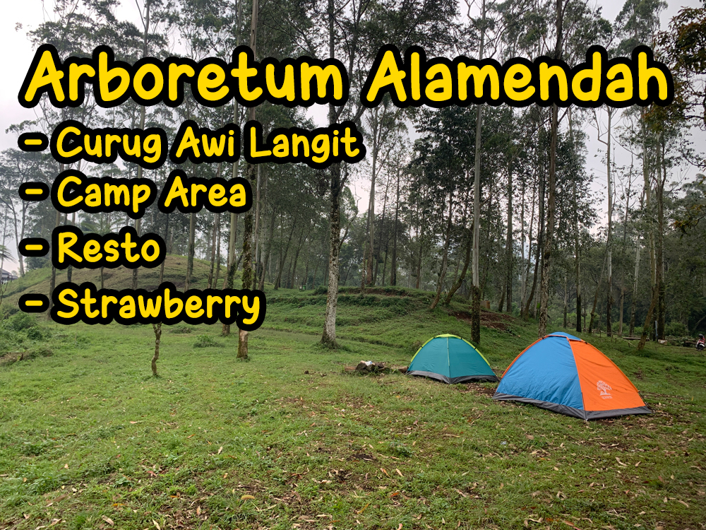 Info Terbaru Harga Tiket Masuk, Rute Jalan ke Curug Awi Langit Arboretum Park Ciwidey