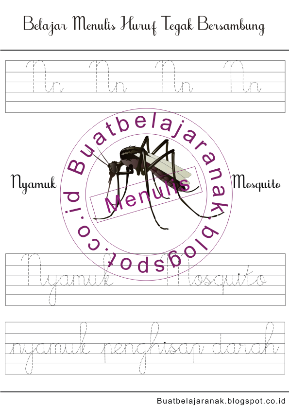 Belajar Menulis Tegak Bersambung K O Buat Belajar Anak