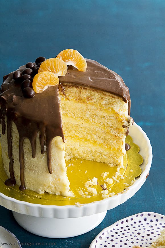 El gato goloso: Citrus Leyer Chiffon Cake