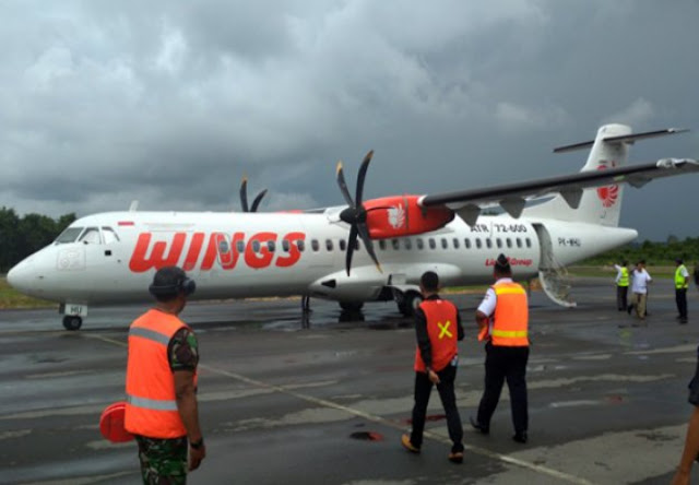 Buka Jendela Darurat Pesawat Wings. Seorang Pria Diamankan Otoritas Bandara KNO