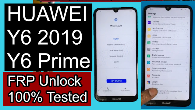Huawei Y6 2019 FRP Bypass Tool Free | FRP BYPASS Huawei Y6 2019 Prime MRD-LX1F, MRD-LX1, MRD-LX3, MRD-LX1N  - Test Point