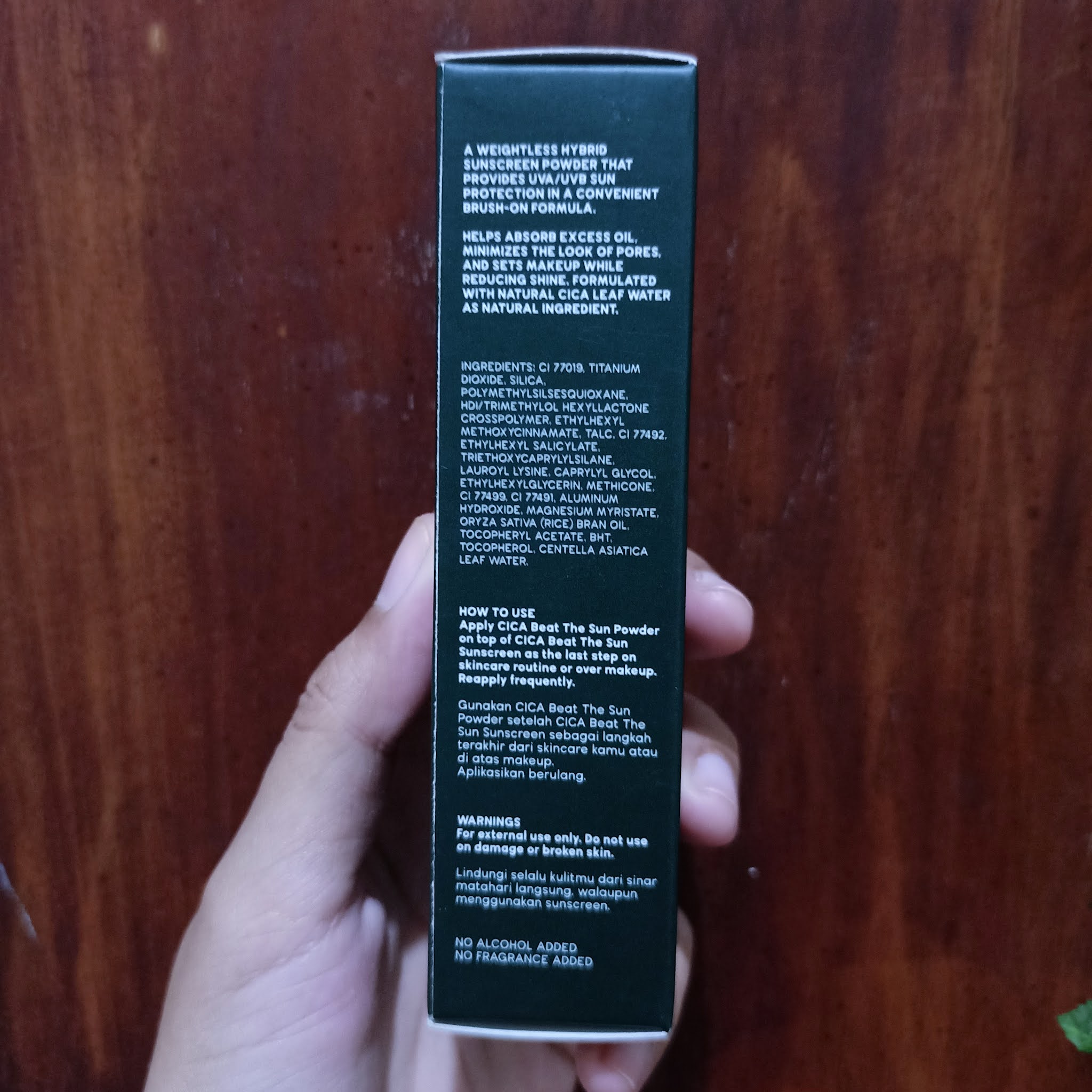 review npure powder sunscreen
