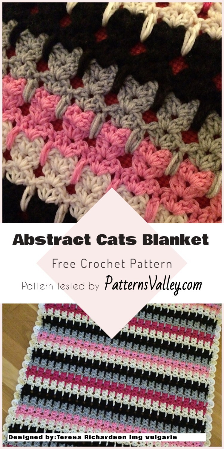 Crochet Abstract Cat Pattern Ovie Media Crochet abstract cat pattern
