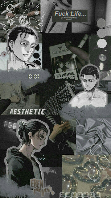 Eren Jaeger Aesthetc wallpaper Kumpulan Gambar Attack On Titan Aesthetic Wallpaper HD Android dan Iphone