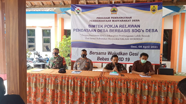 Bintek Proja Pendataan Desa Berbasis SDGs