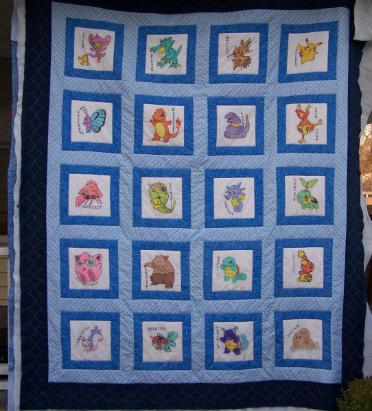 Quilted Delights: Pokemon Quilt