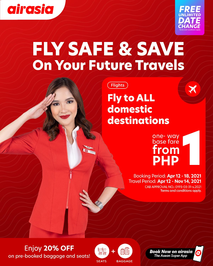 Fly safe and save more with AirAsia P1SO Seat Sale