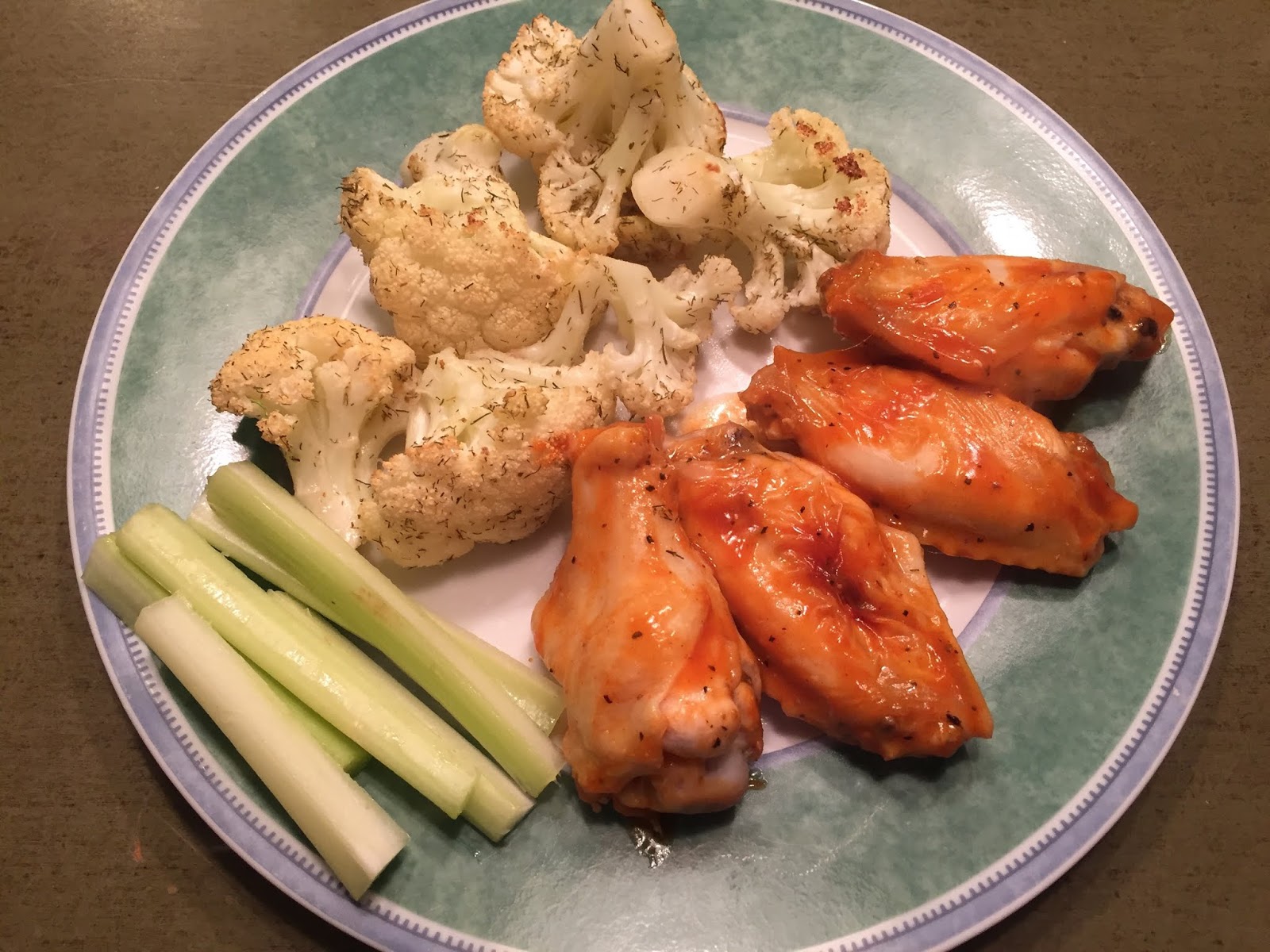 Al's Recipe Reviews Buffalo Chicken Wings with Ranchy Cauliflower