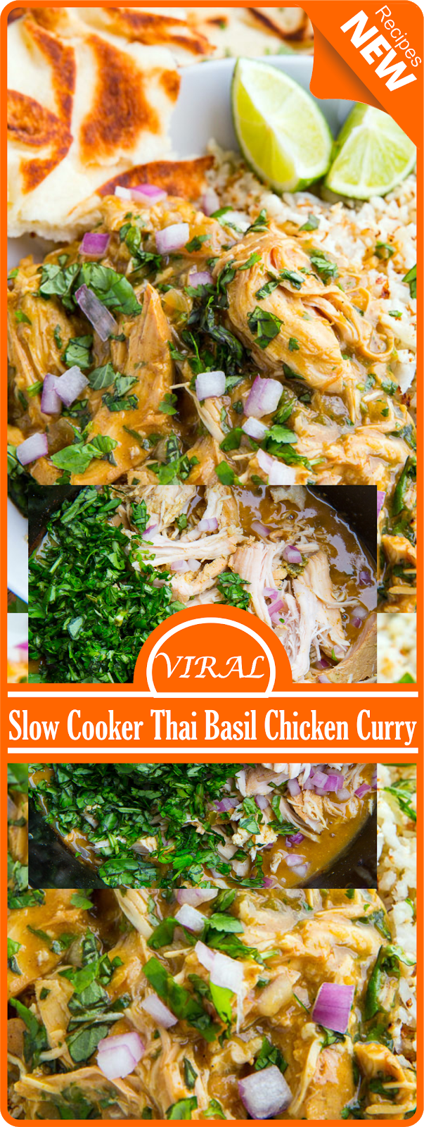 Slow Cooker Thai Basil Chicken Curry Think food