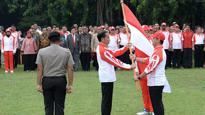 Presiden Lepas Kontingen Indonesia ke SEA Games Filipina
