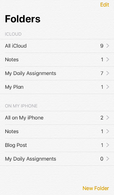 My new way to set daily assignments with notes app 