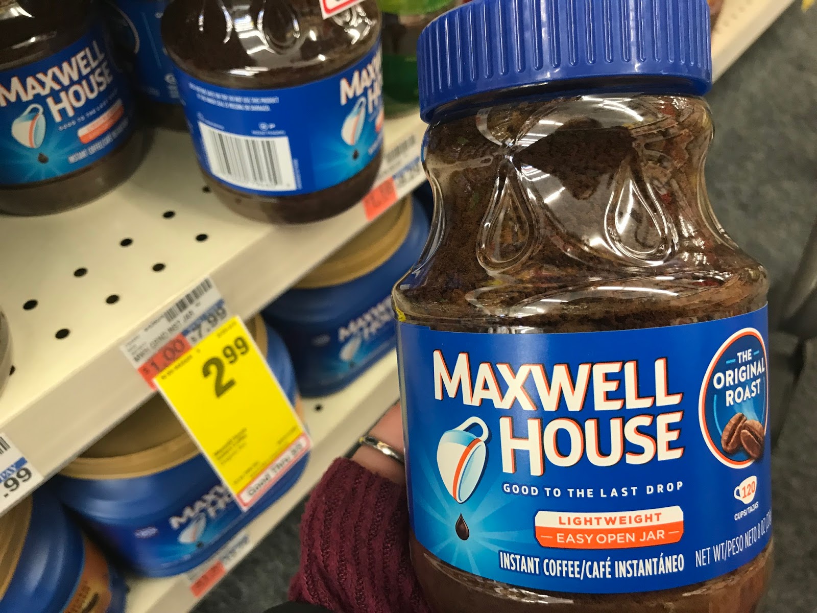 CVS Maxwell House Instant Coffee 2.24 (Usually 7.99!)