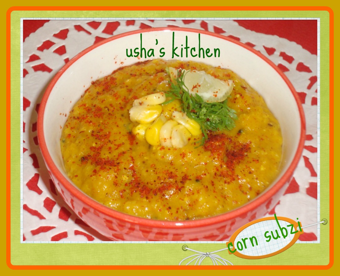 USHA'S KITCHEN Corn Subzi Gravy