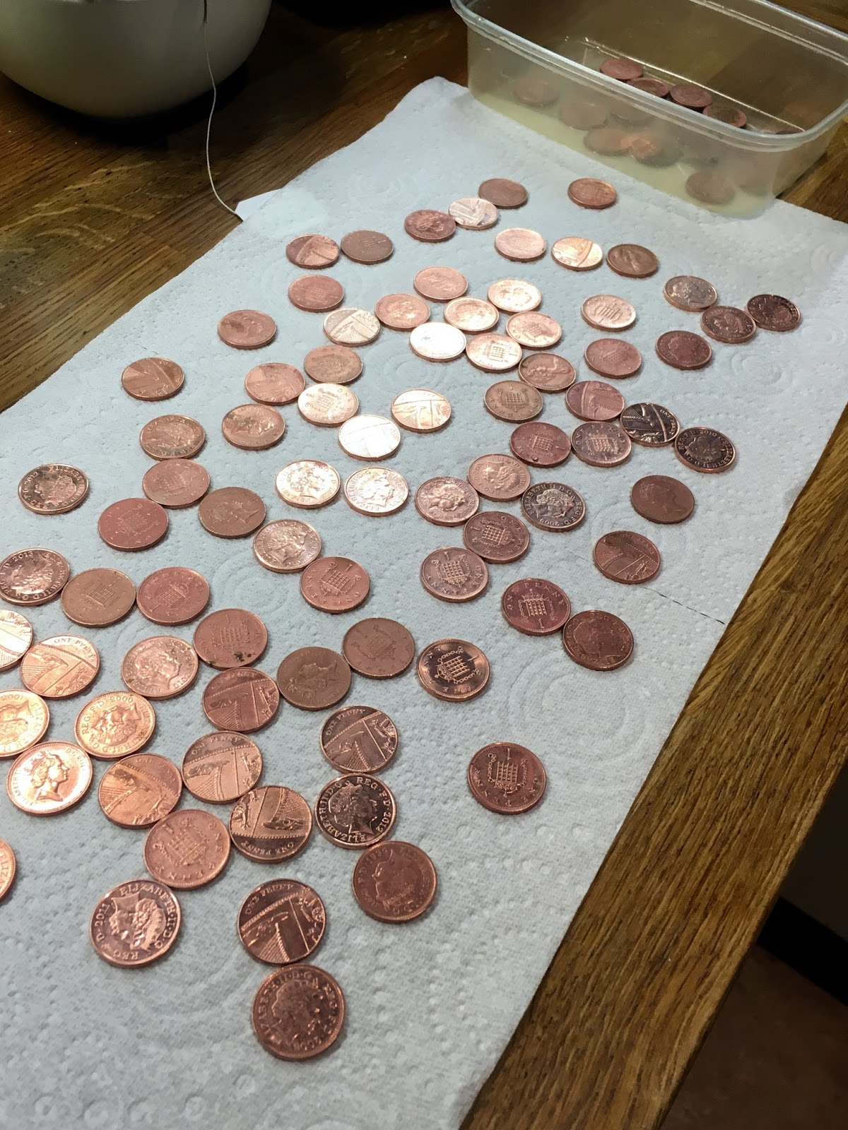 Cleaning Pennies With Coca Cola