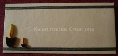 kalanirmitee: quilling-quilled diya's-envelopes