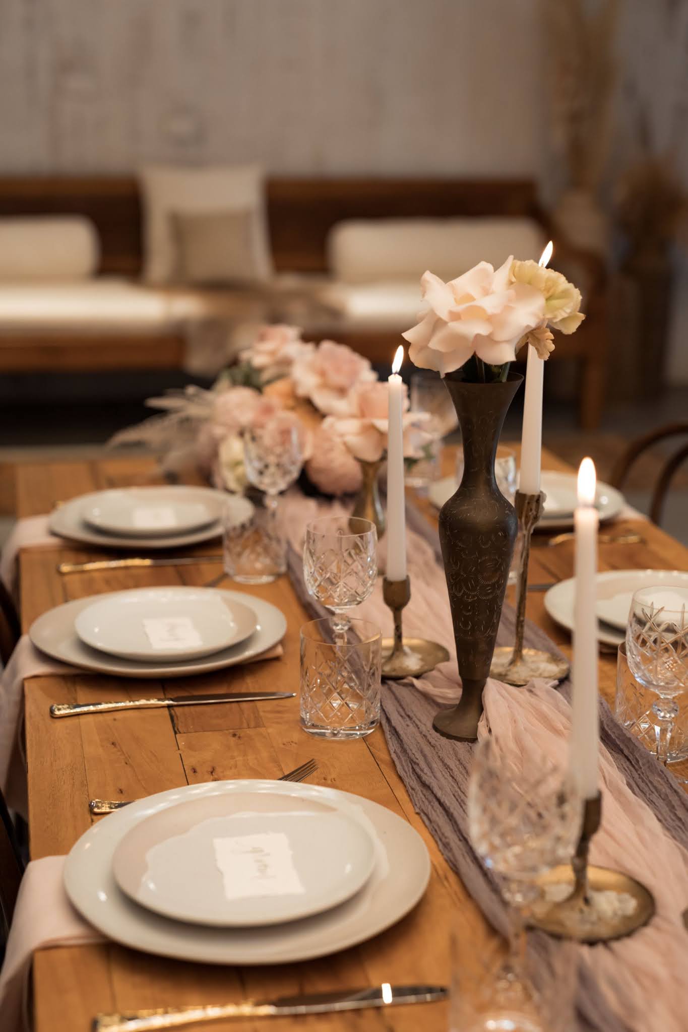 kath young photography yallingup wa perth weddings bridal gowns florals bouquet styling tablescape blush pink palette