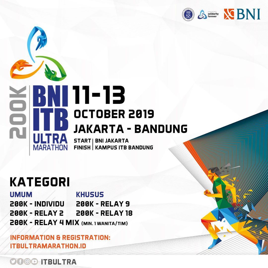 BNI - ITB Ultra Marathon 200K • 2019 BNI - ITB Ultra Marathon 200K • 2019