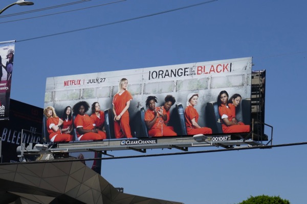 Orange is the New Black season 6 billboard Olympic Boulevard Orange is the New Black season 6 billboard