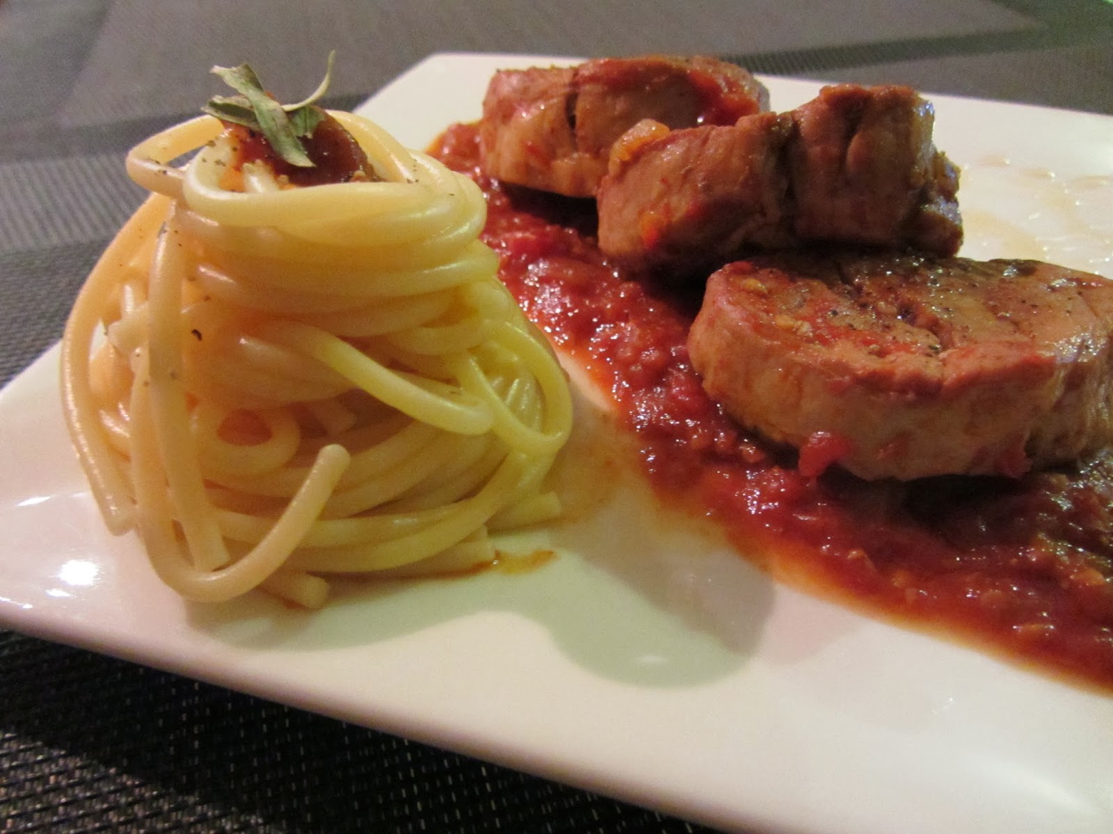 Papilles & Papotages Filet mignon de porc au vinaigre balsamique